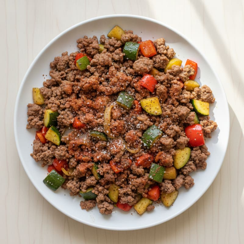 Ground Beef and Vegetable Skillet