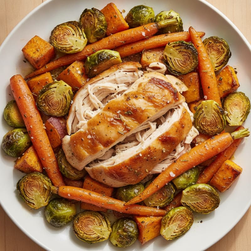 Rotisserie Chicken with Roasted Vegetables