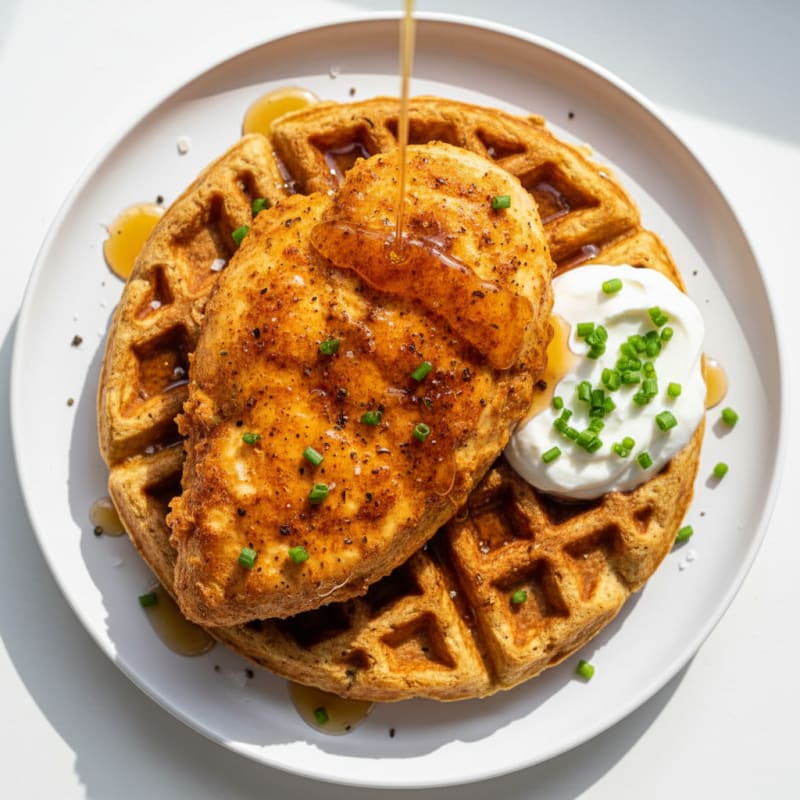 Golden Chicken & Waffles