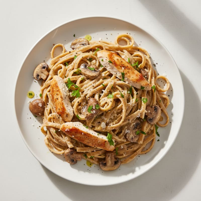 Creamy Truffle Mushroom Tagliatelle