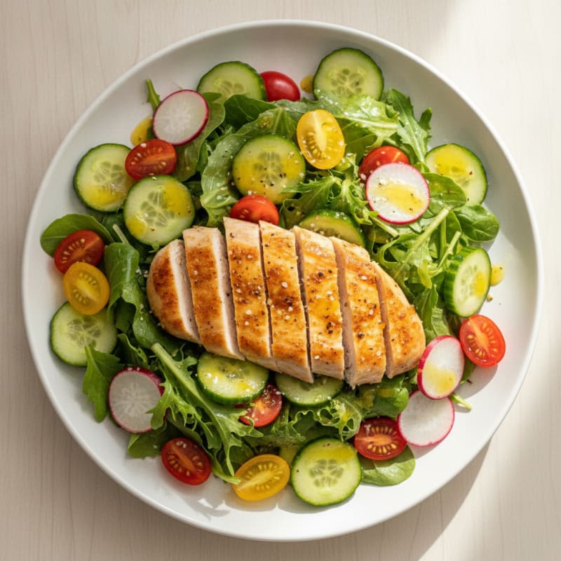 Vibrant Garden Greens with Citrus Vinaigrette