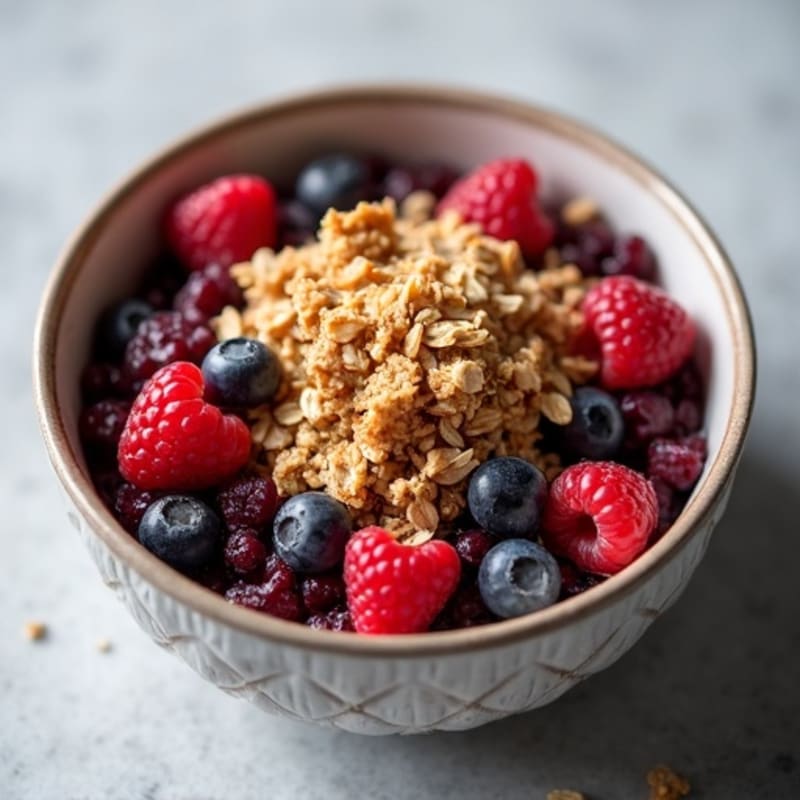 Warm Baked Berry Crisp