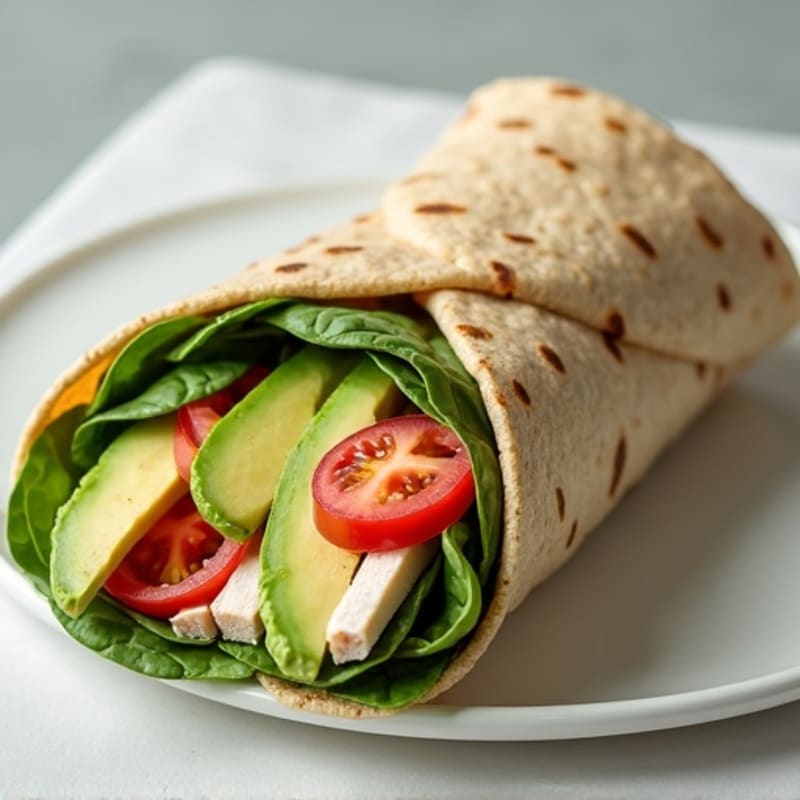 Fresh Turkey and Creamy Avocado Wrap