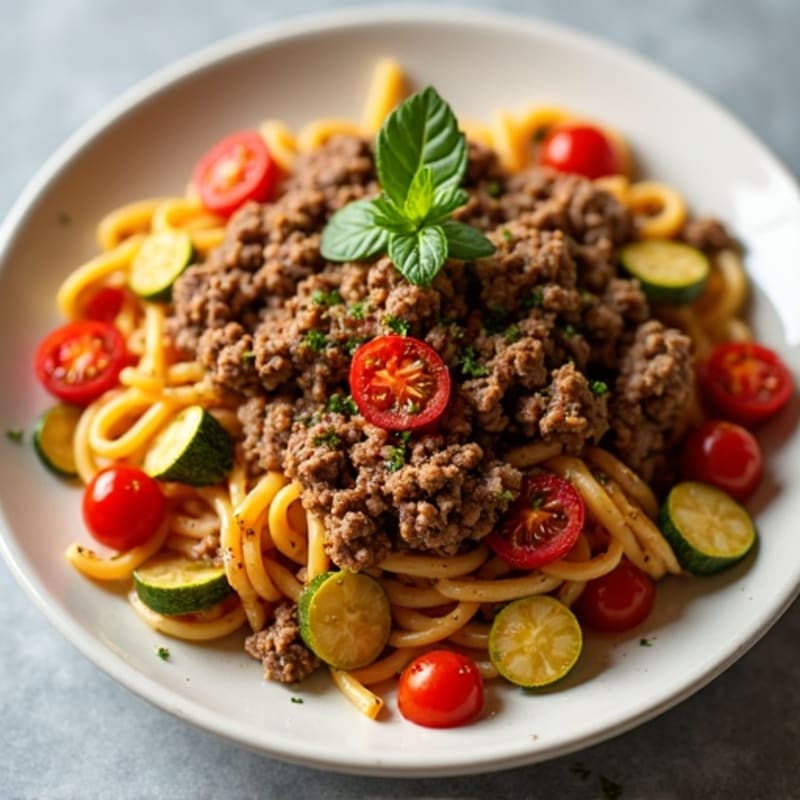 Lean Ground Beef and Vegetable Ragu