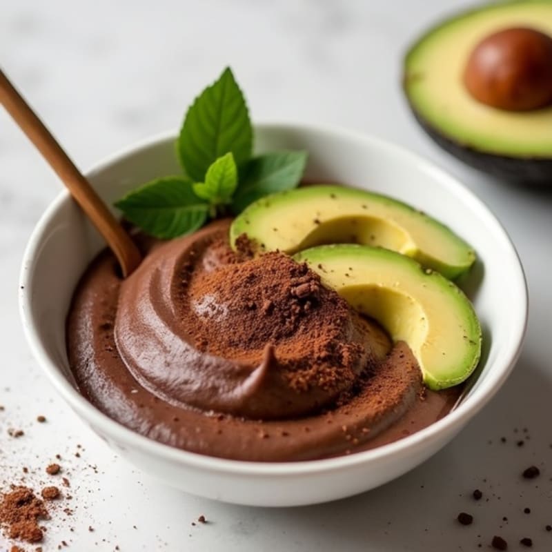 Silky Dark Chocolate Avocado Mousse