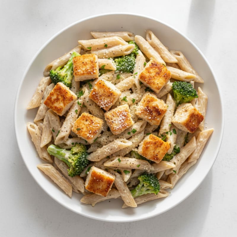 Garlic Parmesan Chicken Alfredo Pasta