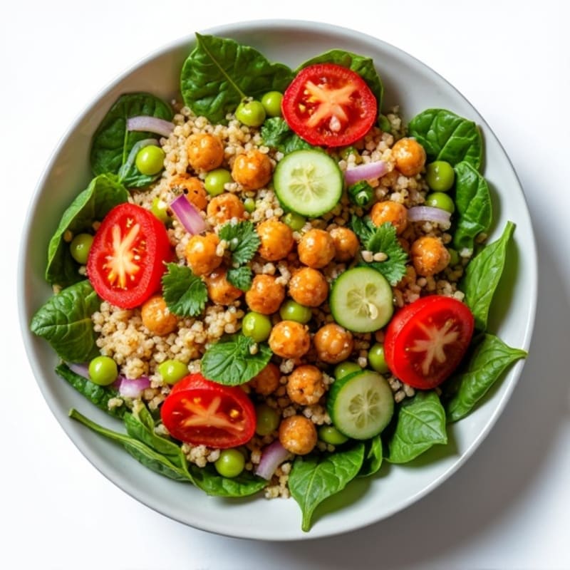 Crispy Chickpea Quinoa Power Bowl