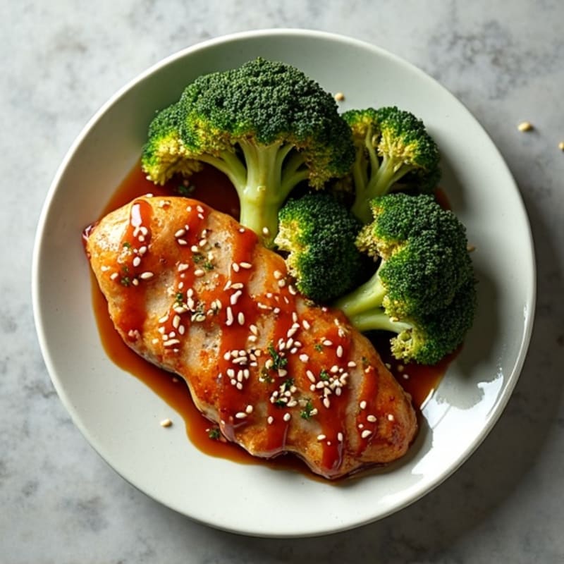 Sheet Pan Teriyaki Chicken and Crispy Broccoli
