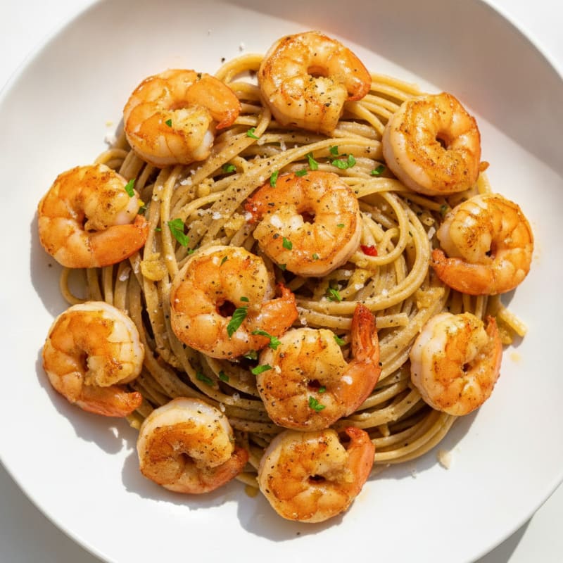 Garlic Butter Shrimp Scampi with Linguine