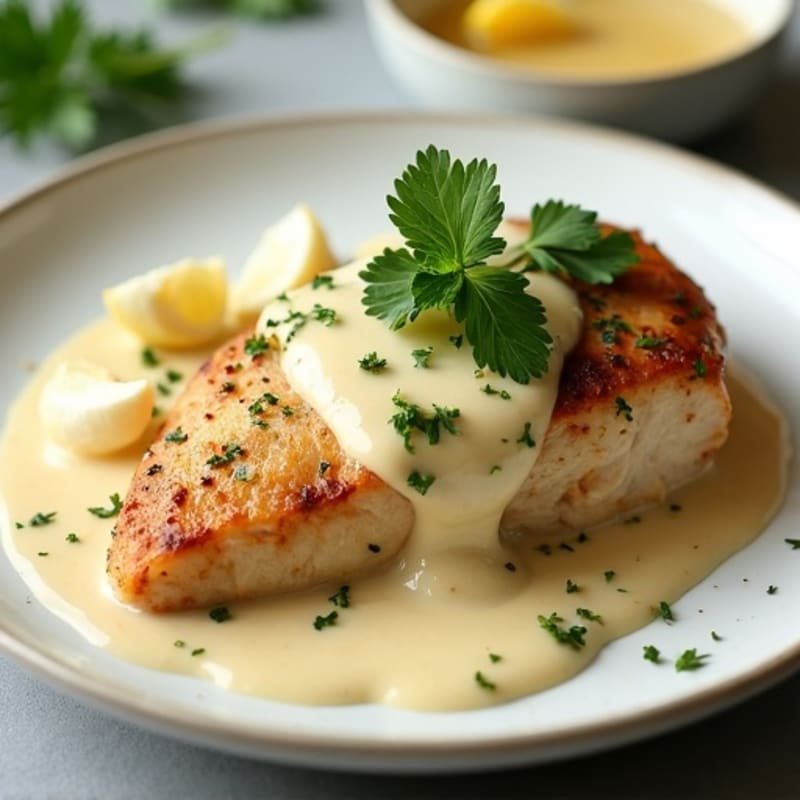 Creamy Garlic Pan-Seared Chicken
