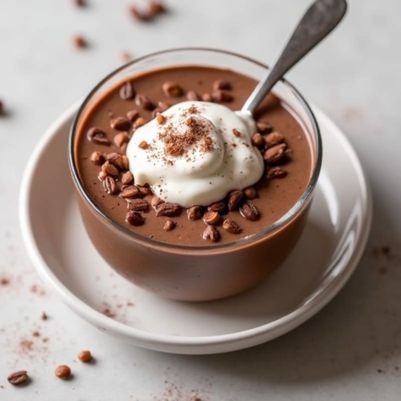 Creamy Lentil Protein Pudding with Chocolate