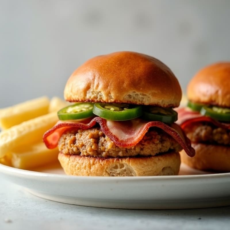 Crispy Bacon-Wrapped Lean Turkey Jalapeño Sliders