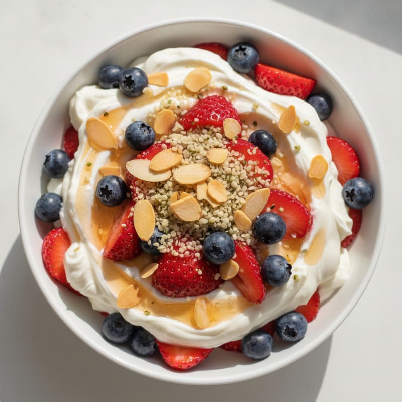 Creamy Greek Yogurt Protein Parfait with Berries