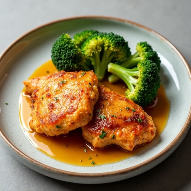 Crispy Orange Chicken with Roasted Broccoli