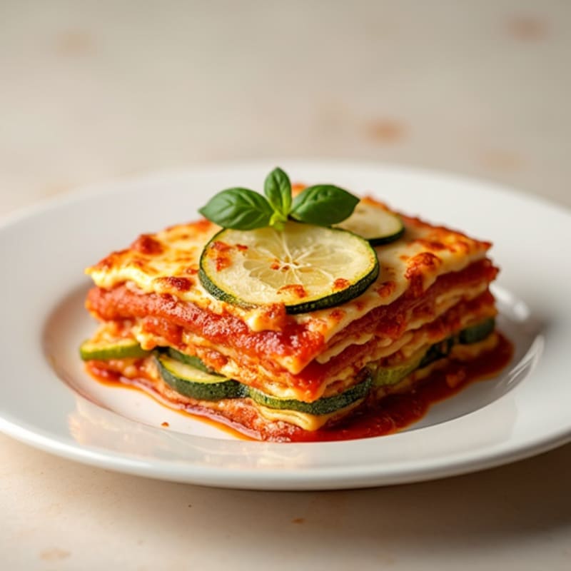 Roasted Vegetable Zucchini Lasagna