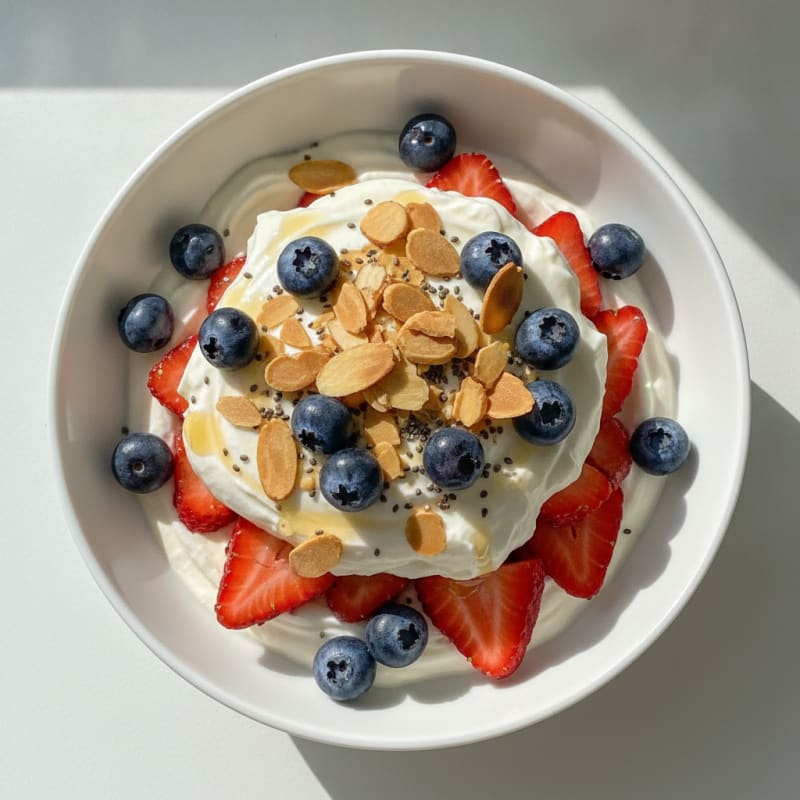Creamy Greek Yogurt Protein Parfait with Berries
