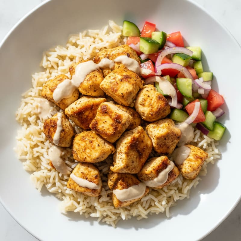 Chicken Shawarma Rice Bowl