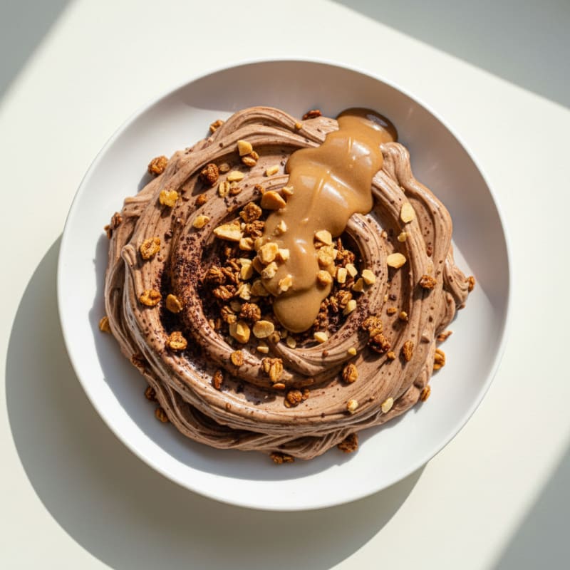 Silky Greek Yogurt Protein Mousse with Almond Butter