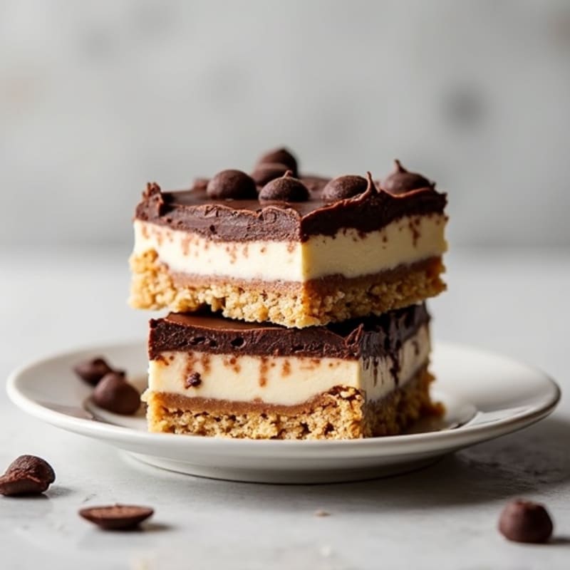 Protein-Rich Greek Yogurt Chocolate Cheesecake Bars