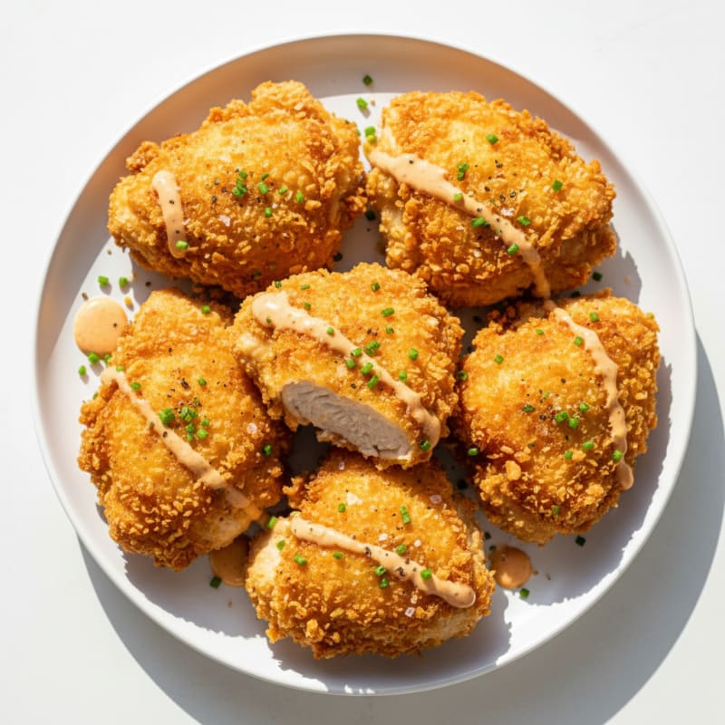 Crispy Buttermilk Fried Chicken Thighs