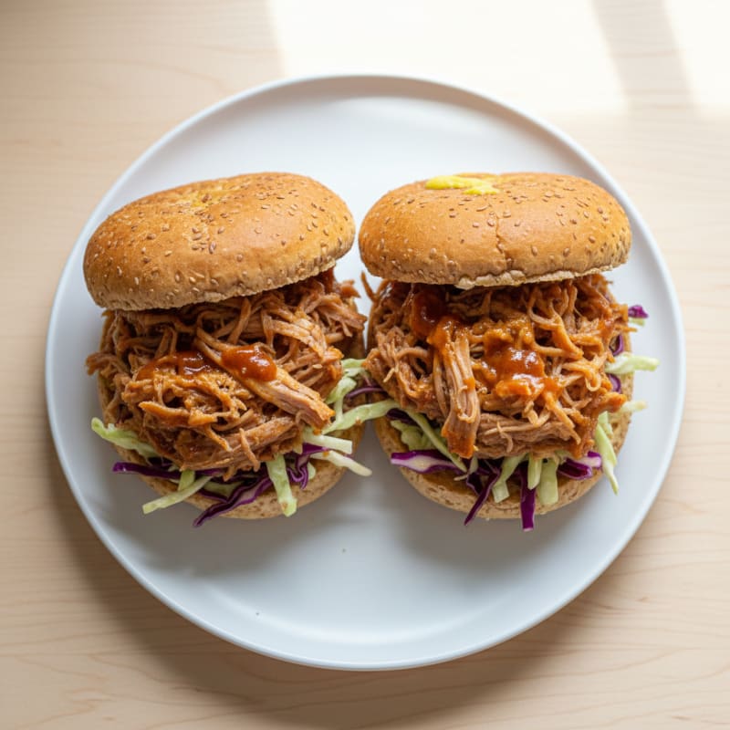 Slow-Cooked BBQ Pulled Pork Sandwiches