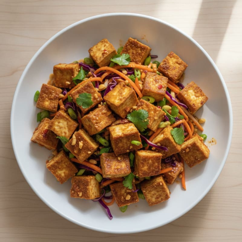 Spicy Thai Tofu Salad