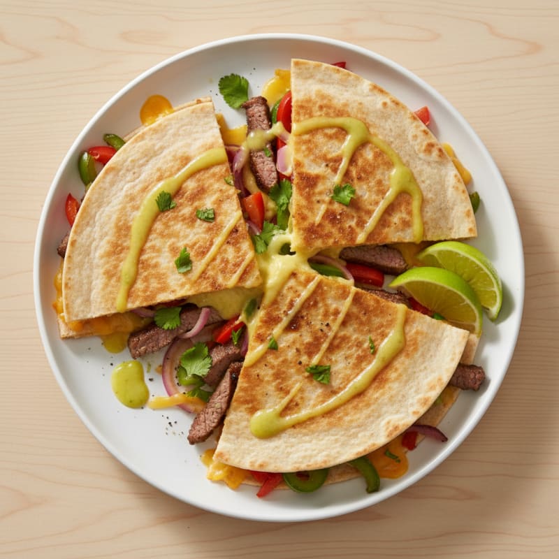 Crispy Chili-Lime Steak Quesadillas