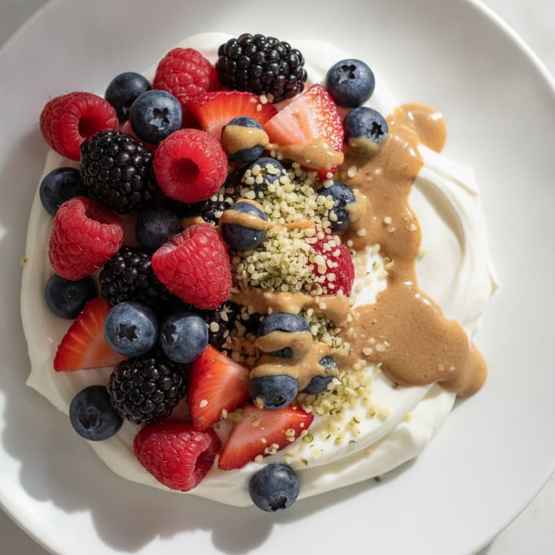 Creamy Greek Yogurt Protein Parfait with Mixed Berries