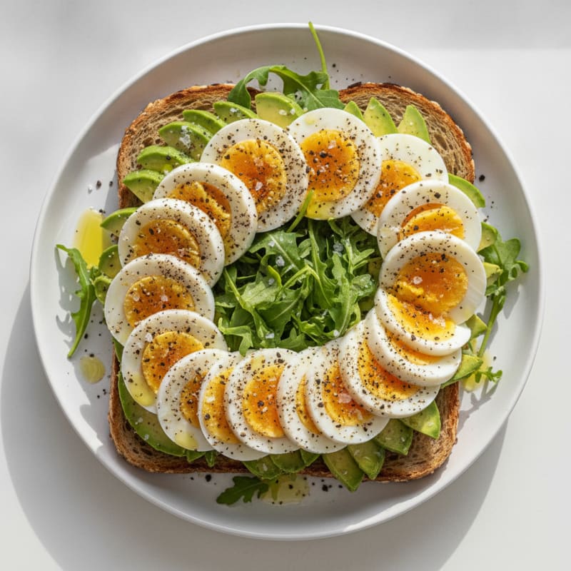 Eggs with Avocado and Everything Bagel Seasoning