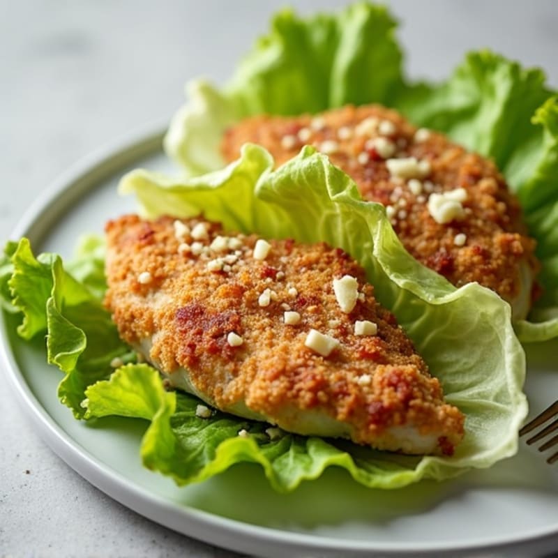 Crispy Chicken Caesar Lettuce Wrap