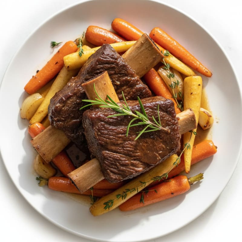 Braised Short Ribs with Root Vegetables