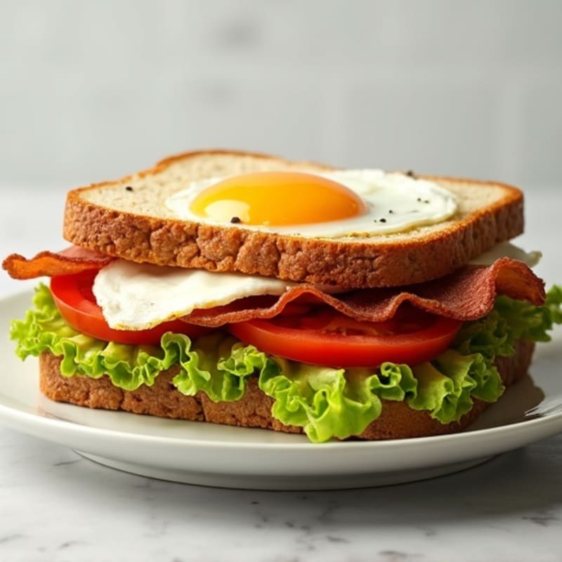 Crispy Turkey Bacon BLT with Smashed Avocado