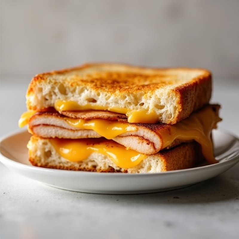 Crispy Three-Cheese Sourdough Melt