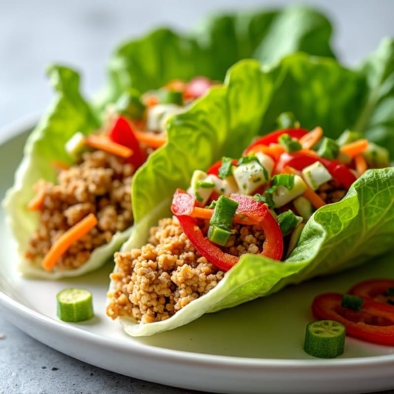 Crispy Turkey Lettuce Wraps