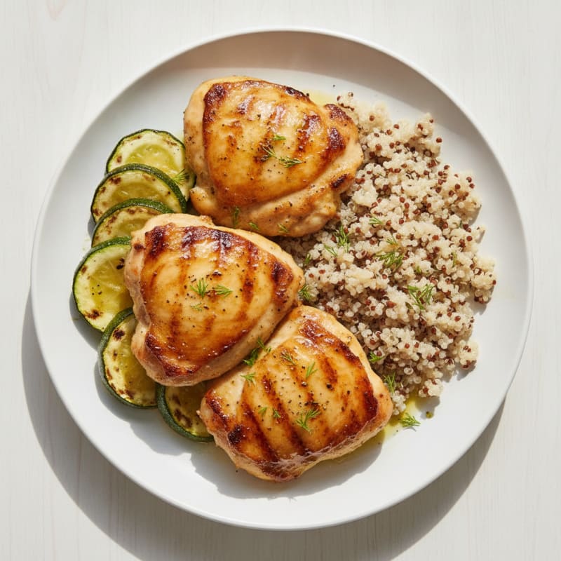 Grilled Lemon-Herb Chicken Thighs