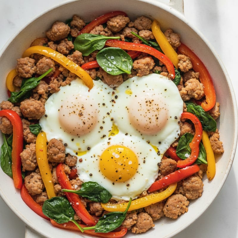 Sausage and Eggs Breakfast Skillet