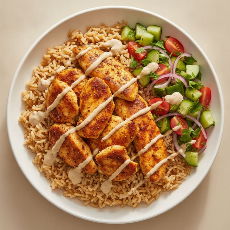 Chicken Shawarma Rice Bowl