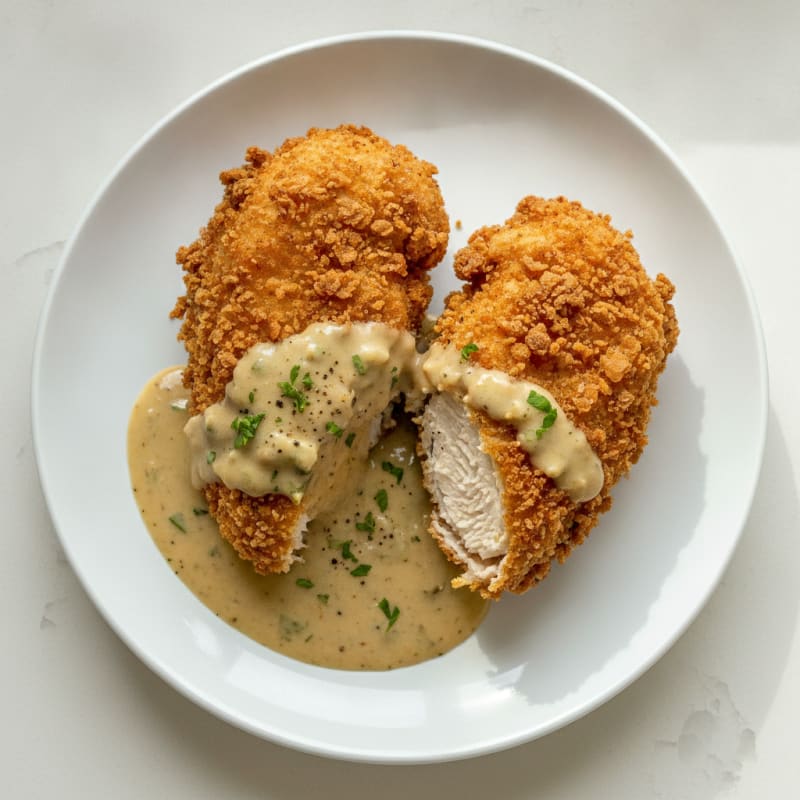 Buttermilk Fried Chicken with Creamy Gravy