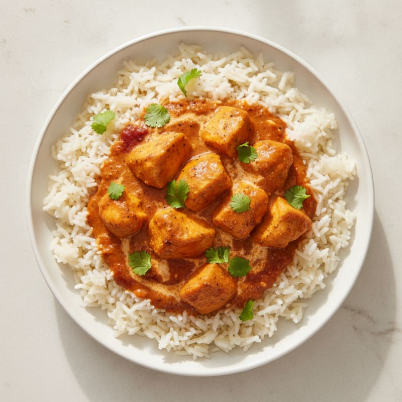 Spiced Butter Chicken with Basmati Rice