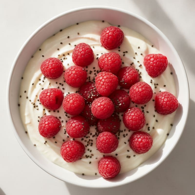 Silky Greek Yogurt Protein Pudding with Berries