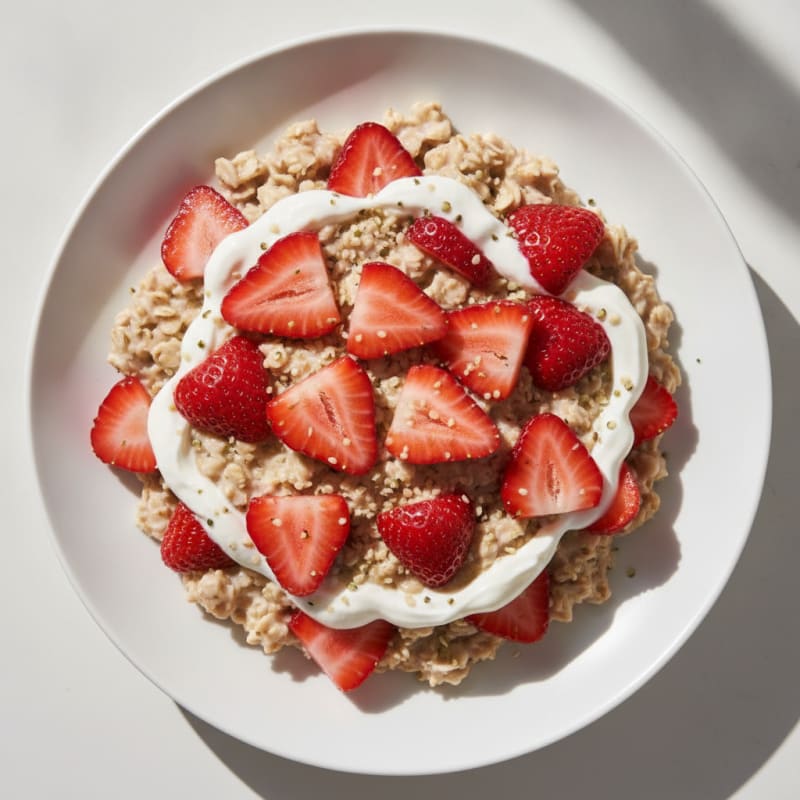 Strawberry Shortcake Overnight Oats