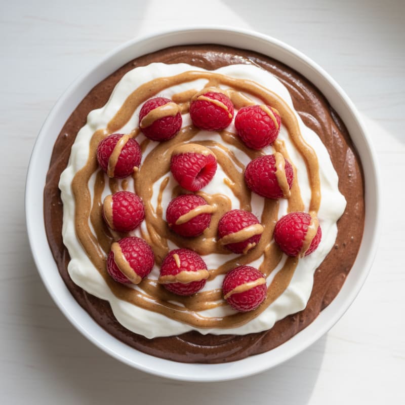 Silky Chocolate Protein Pudding with Greek Yogurt