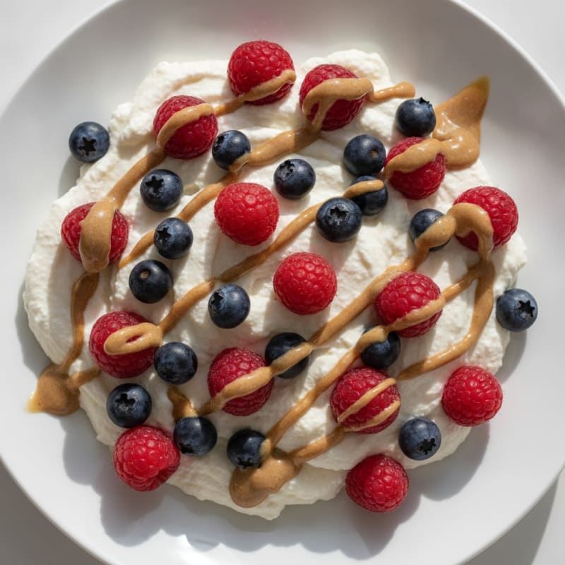 Greek Yogurt Protein Mousse with Berries