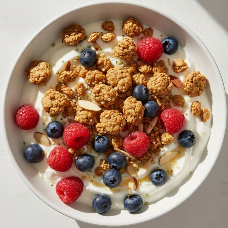 Yogurt Granola Power Bowl with Berries