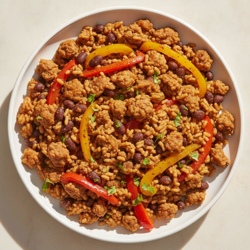 Southwest Ground Turkey and Rice Skillet