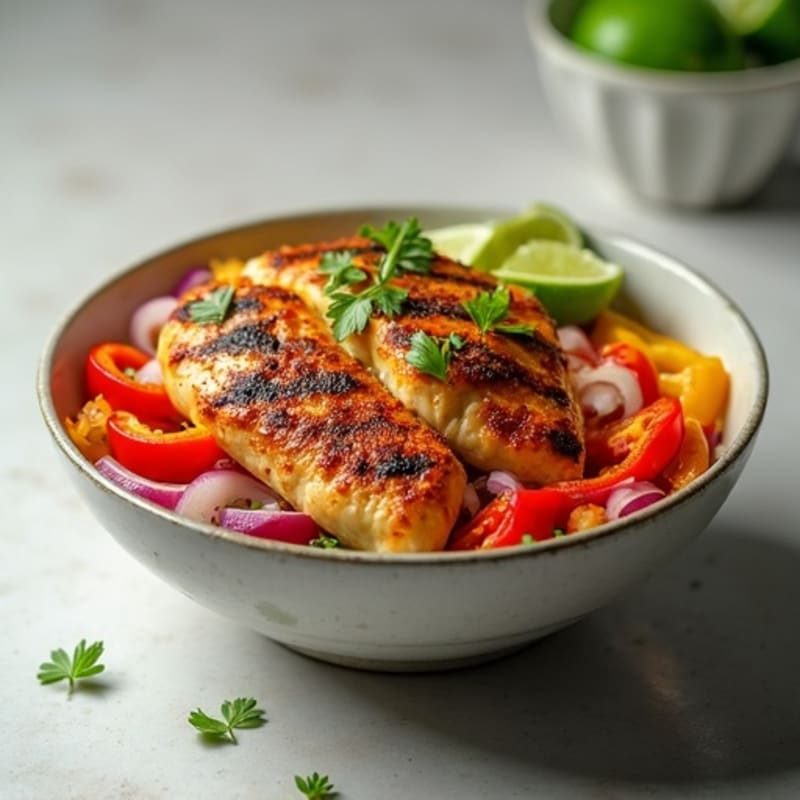 Spicy Lime Chicken Fajita Bowl