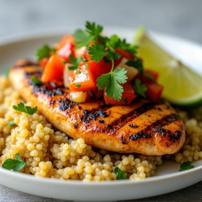 Lime-Cilantro Grilled Chicken with Fresh Salsa