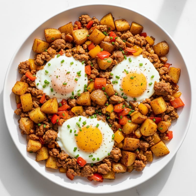 Golden Potato and Sausage Breakfast Skillet