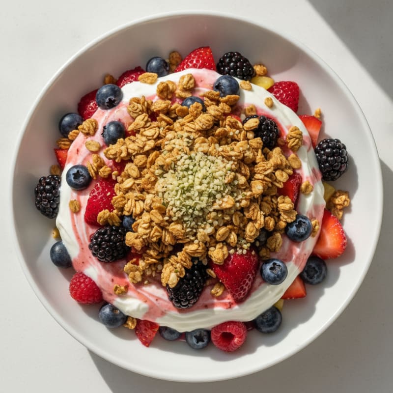 Creamy Greek Yogurt Protein Parfait with Berries