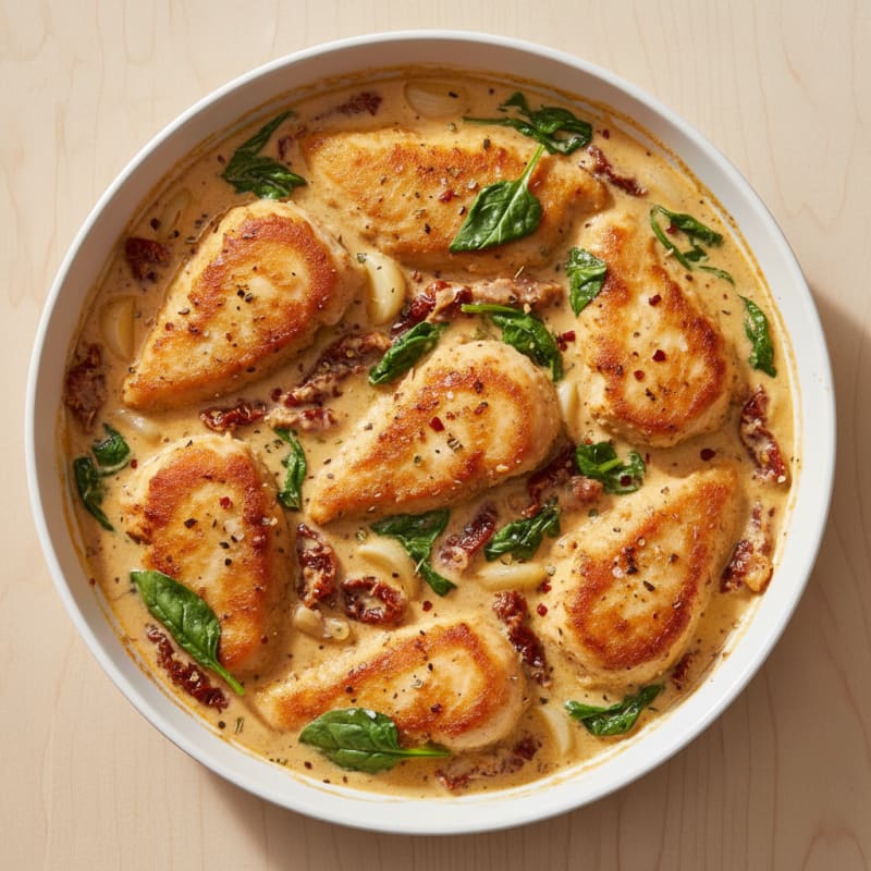 Creamy Tuscan Chicken Skillet